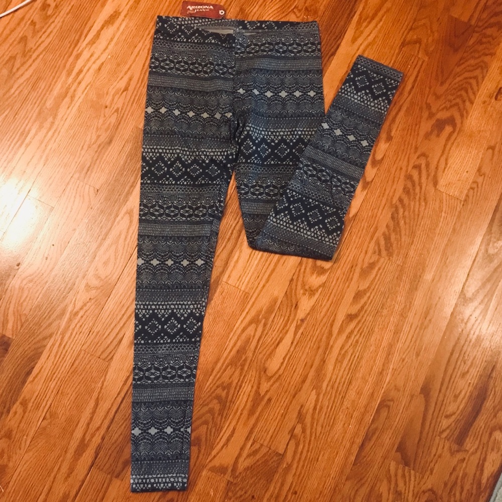 Arizona Jean Co. Grey Printed Leggings